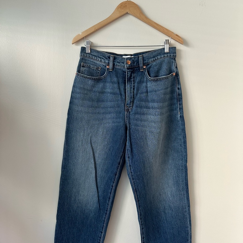 Evereve Dark Blue Straight Leg Jeans